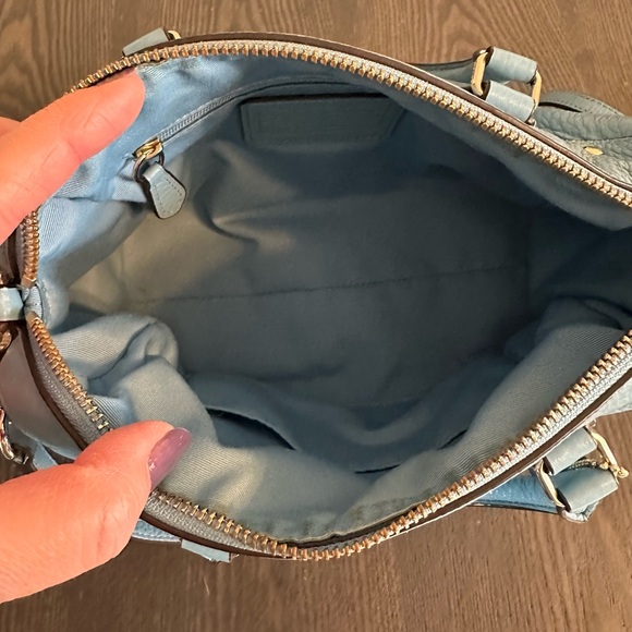 Coach light blue satchel / crossbody bag - Picture 5 of 10
